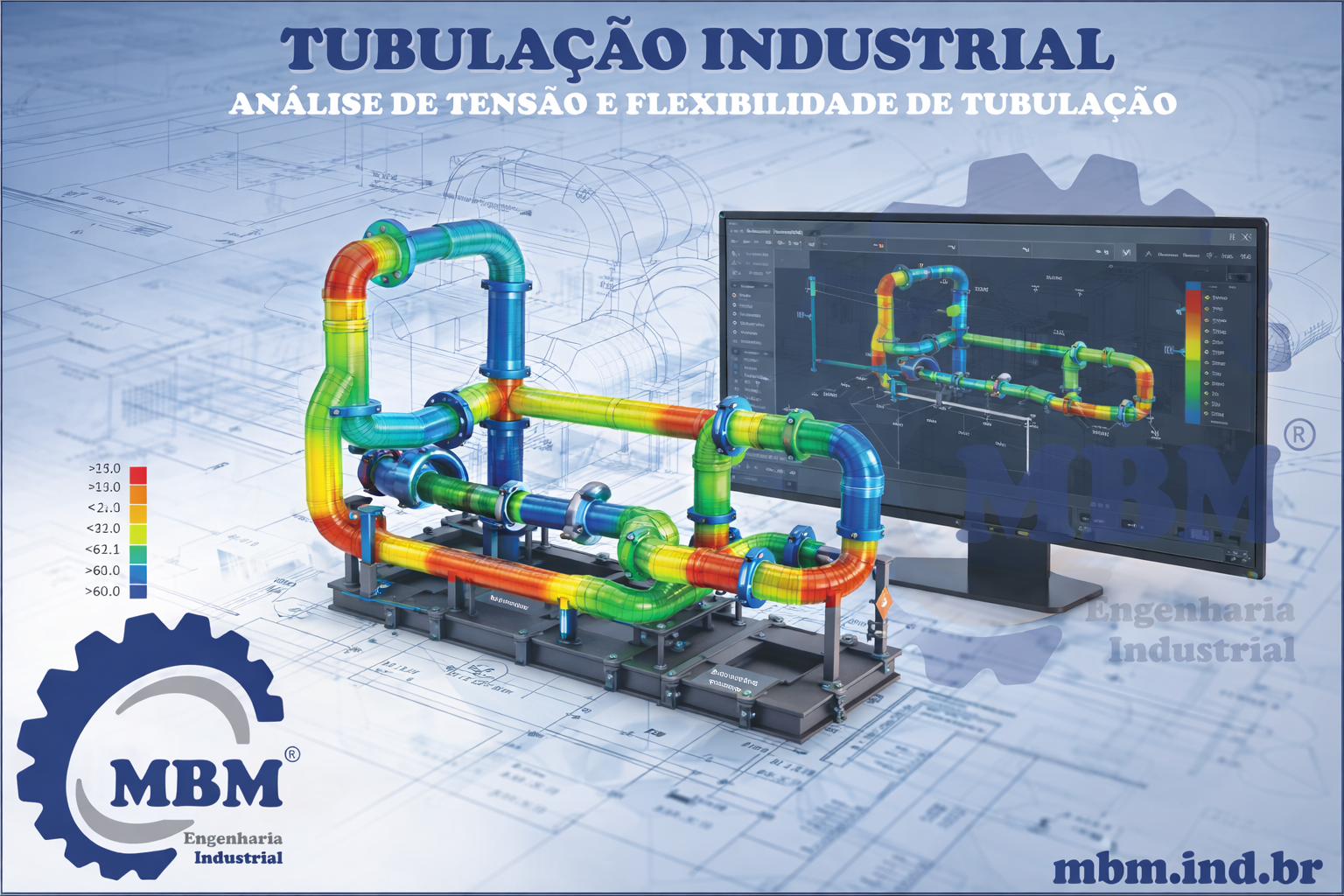 ANÁLISE DE TENSÃO E FLEXIBILIDADE DE TUBULAÇÃO