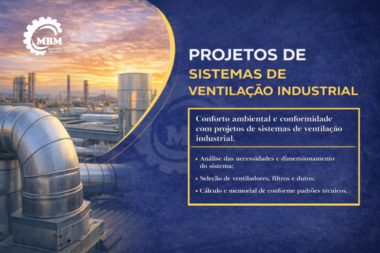 PROJETO DE SISTEMA DE VENTILAÇÃO INDUSTRIAL